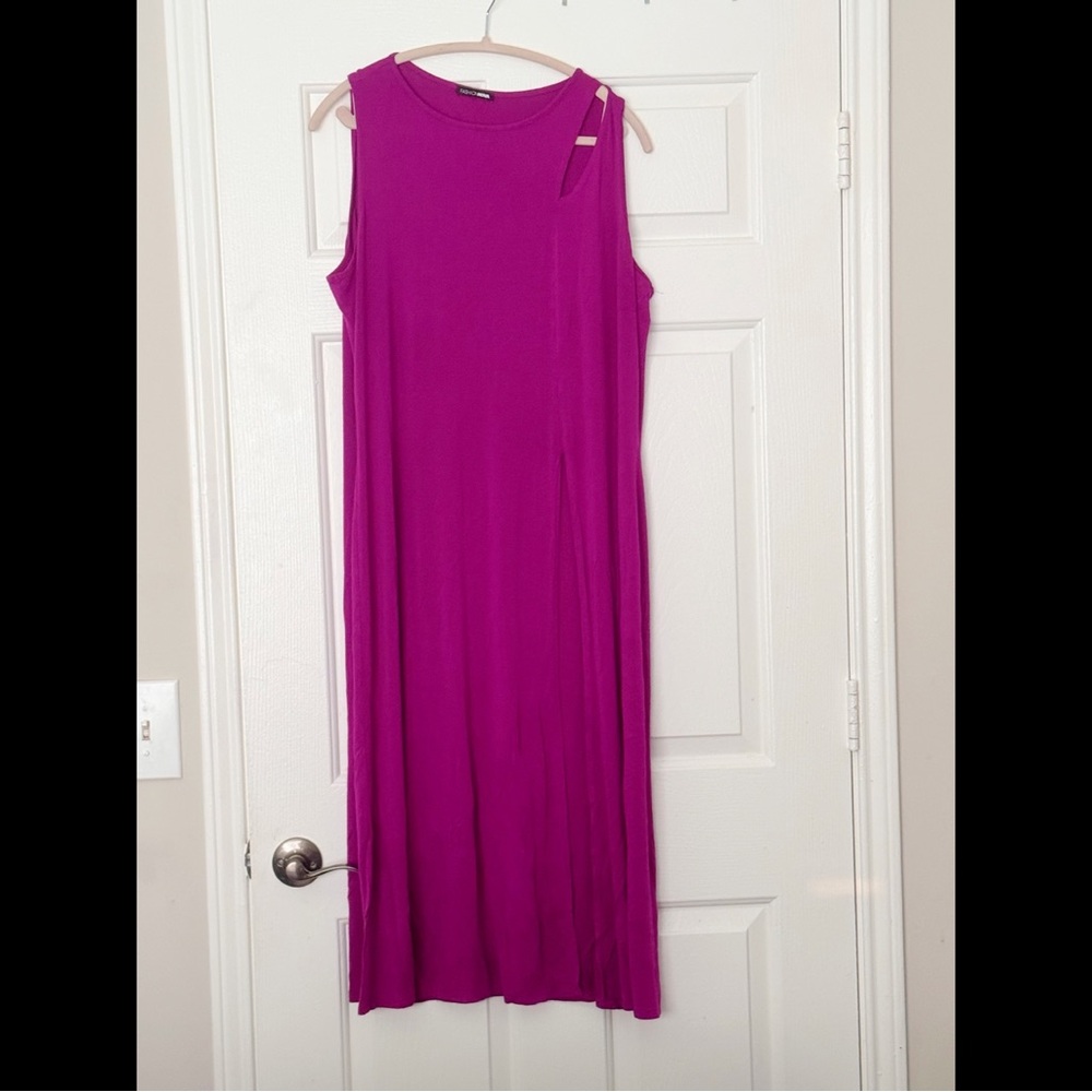 Plus Size Raspberry Tunic - Picture 2 of 3